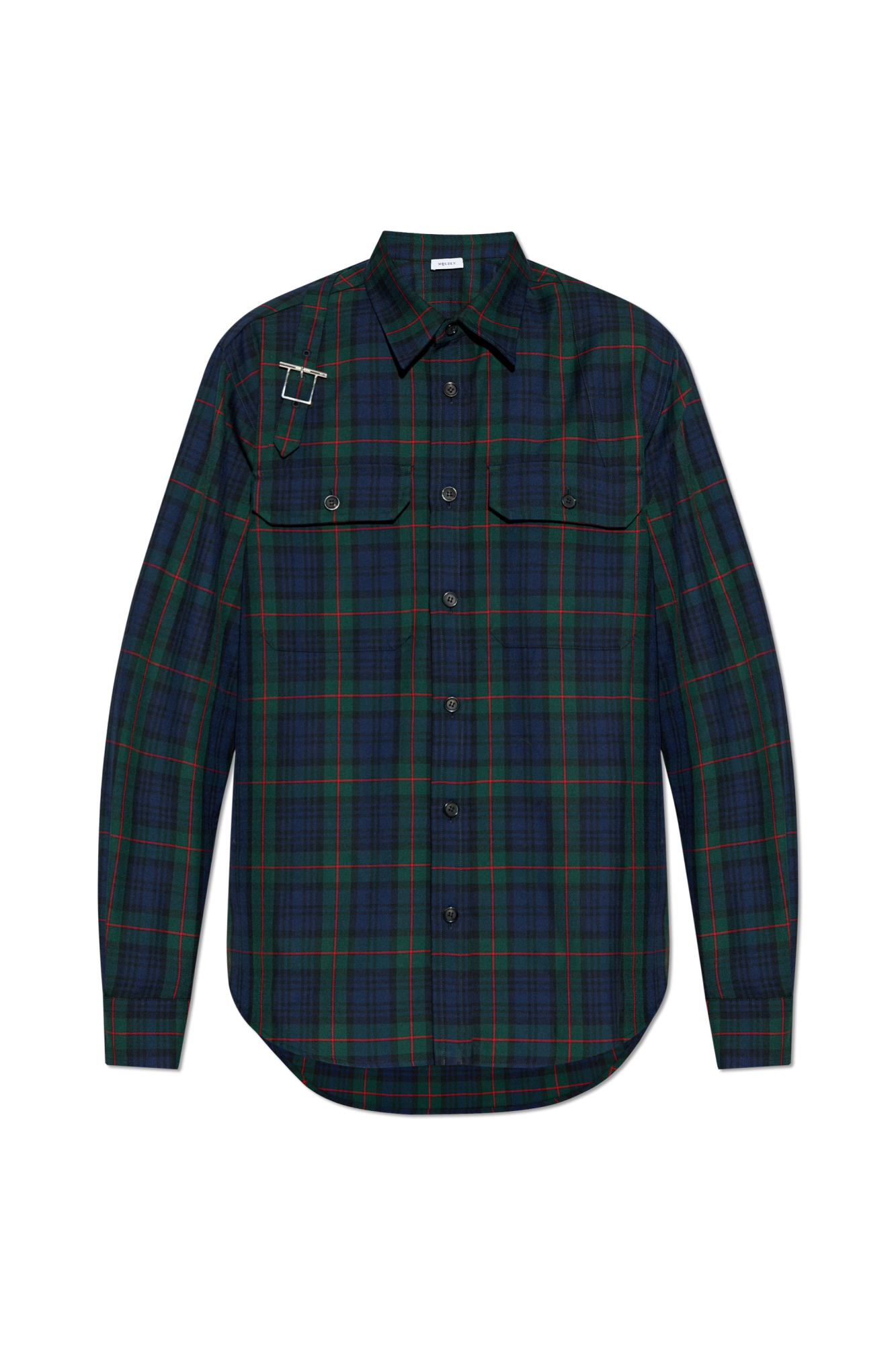 【送料&関税込】Alexander McQueen Check Pattern Distressed J Alexander McQueen Plaid pattern shirt | Men's Clothing | Vitkac